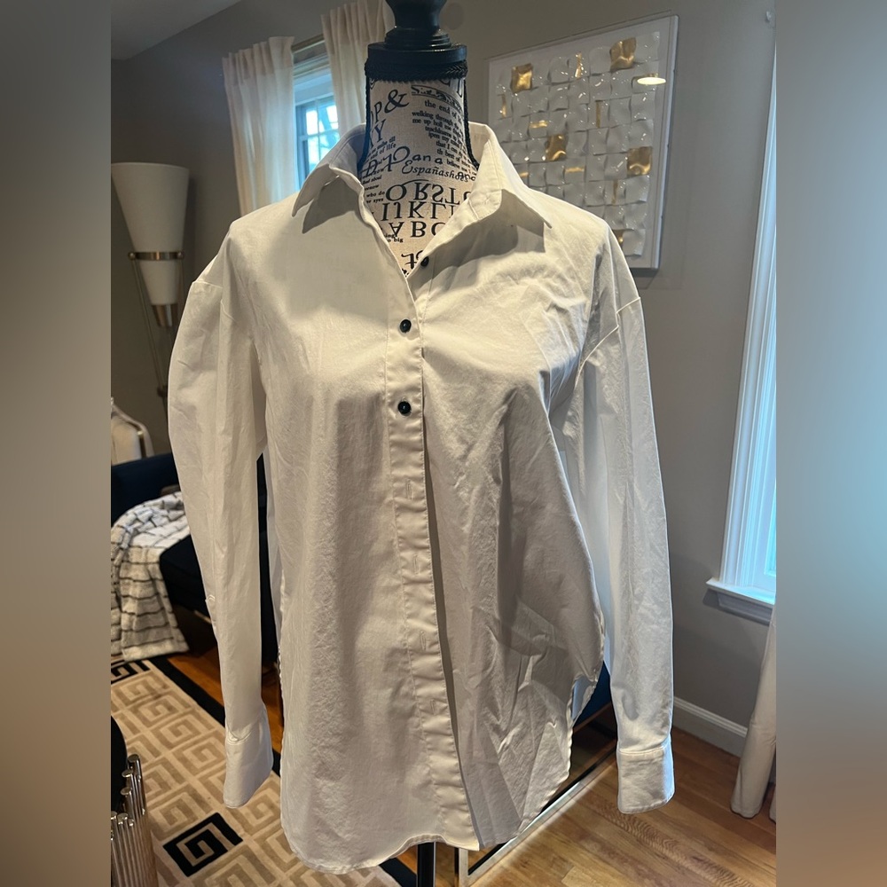 Classic White Button Down Shirt for Women